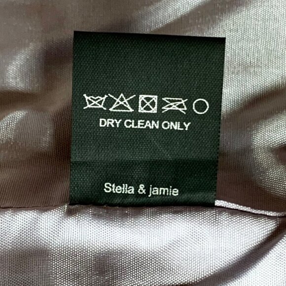 NWT Stella & Jamie Fur Trim Tweed Blazer Sz L Black White Striped Career Office - Picture 11 of 15